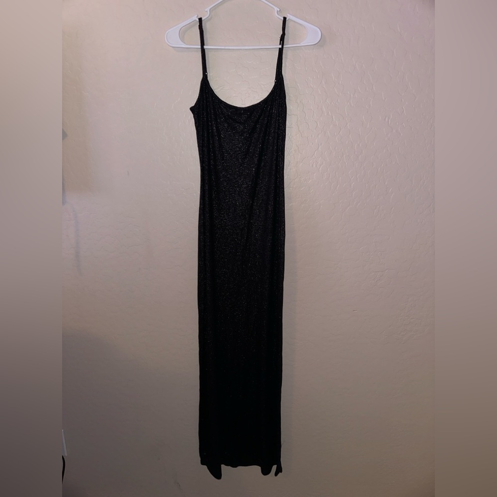 Aerie Shimmering Black Maxi Dress